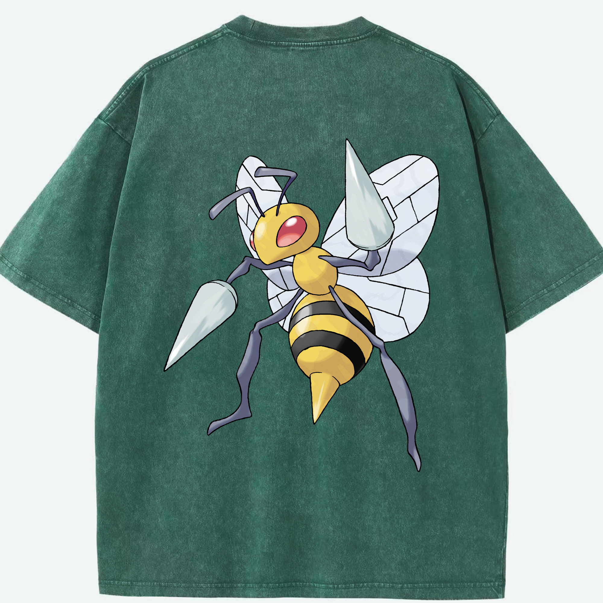（画像用） ポケットモンスター Pokémon 綿100% ヴィンテージ風 半袖Tシャツ（背面プリント）